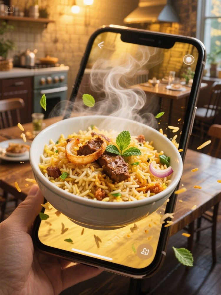AI food product visual